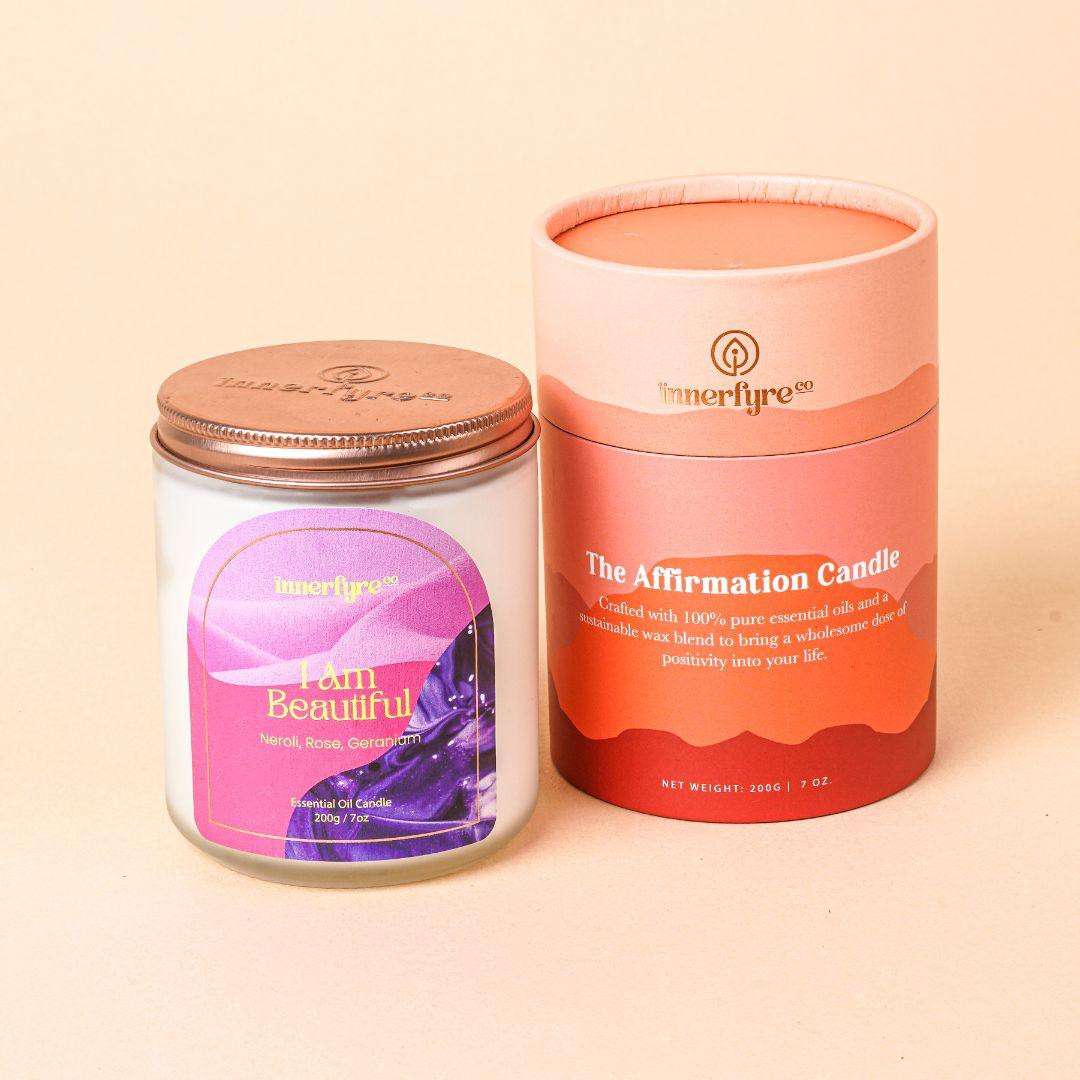 I AM BEAUTIFUL Candle: Neroli, Myrrh, Rose