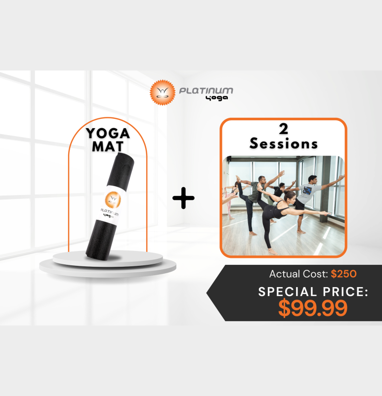 Platinum Yoga Bundle - 1 Yoga Mat + 2 Sessions