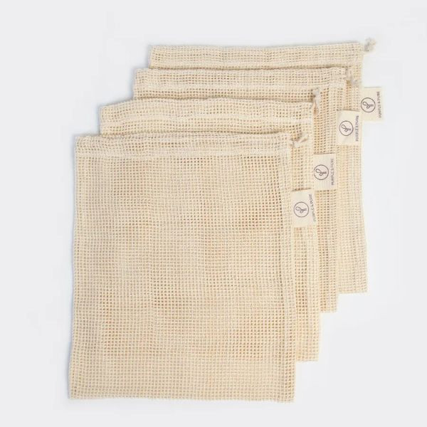 Organic Cotton Mesh Produce Bags – GOTS Certified