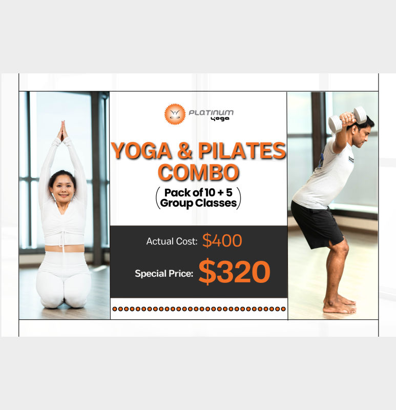 Yoga & Pilates Combo: Pack of 10 + 5 Group Classes